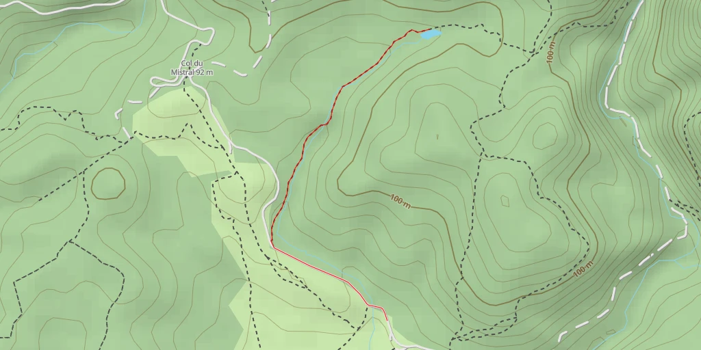 Carte de l'itinéraire :  Lac Aubert