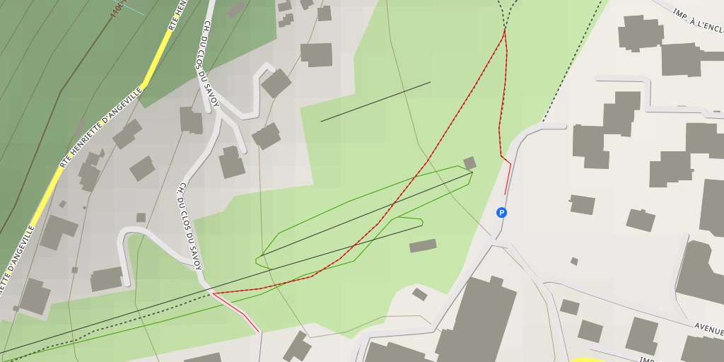 Map of the trail for Chemin des Fougerolles - Chemin des Fougerolles