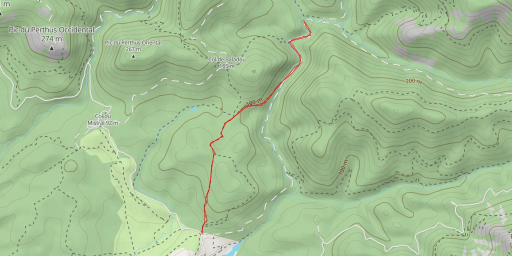 Map of the trail for Réserve biologique dirigée de Mal-Infernet - Piste du Ravin du Mal Infernet