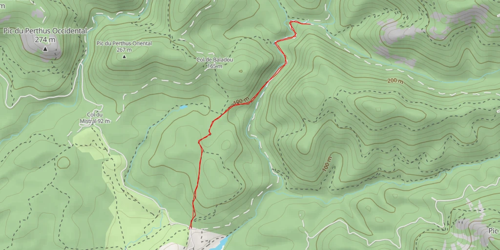 Map of the trail for Piste du Ravin de l’Ubac de l’Escale - Piste du Ravin de l’Ubac de l’Escale