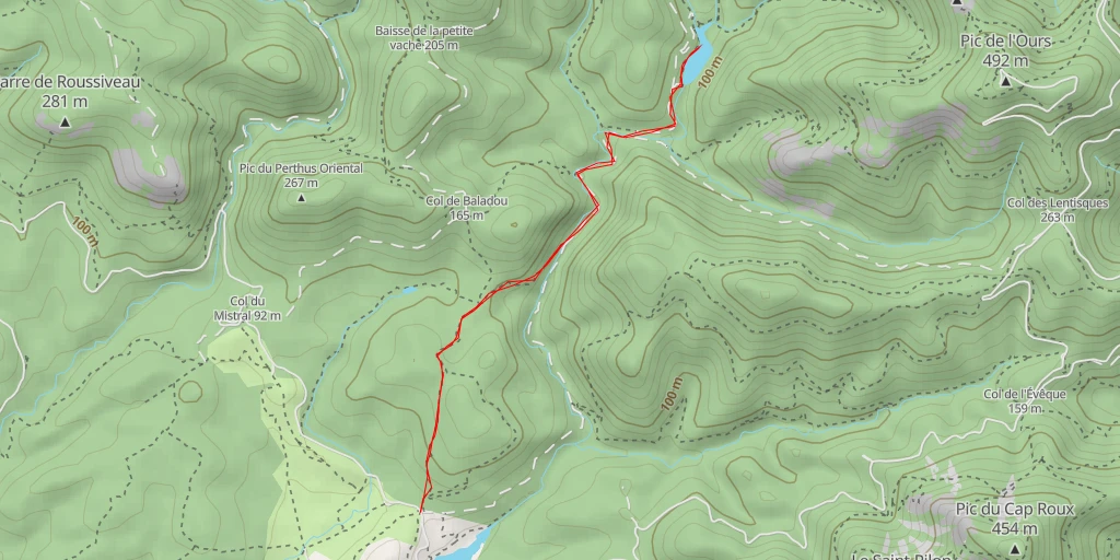 Map of the trail for Piste du Ravin du Mal Infernet - Piste du Ravin du Mal Infernet