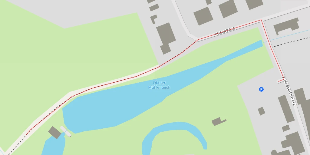 Map of the trail for Obermühle - Bösenberg