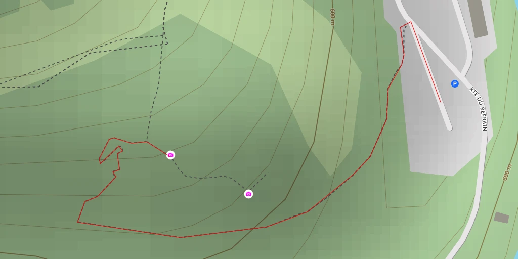 Map of the trail for Echelles del la mort - Les Échelles de la Mort