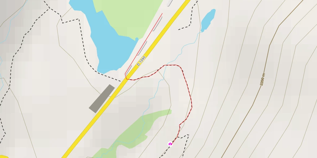 Map of the trail for D 1090