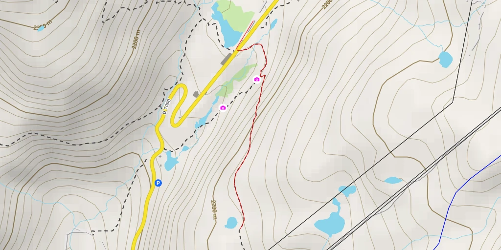 Map of the trail for Bellecombe - Bouquetin