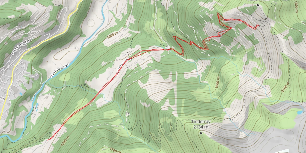 Map of the trail for Signal de soi