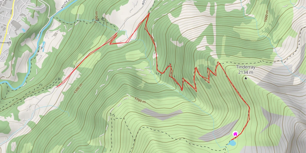 Map of the trail for Lac d'Anthème