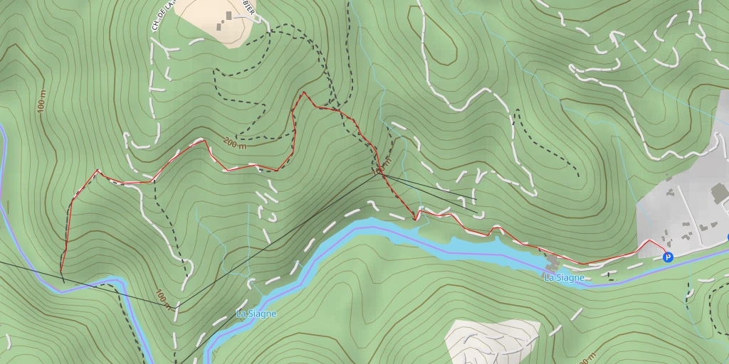 Map of the trail for Chemin de la Maure - Chemin de la Maure