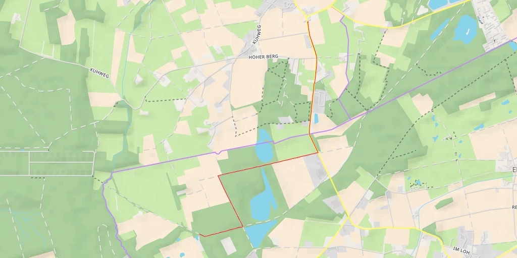 Map of the trail for Torfvenn, Rehrbach - Am Feuerwachturm - Bottrop