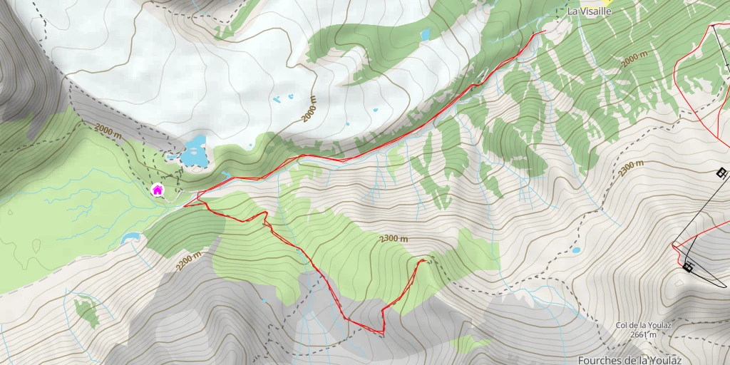 Map of the trail for Arp Vieille Superiore