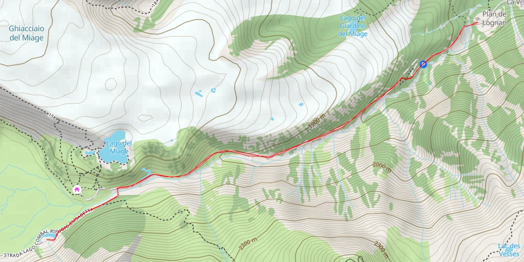 Map of the trail for Vecchia Strada Militare - Vecchia Strada Militare