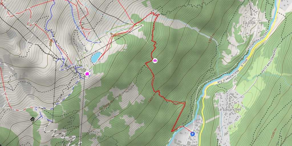 Map of the trail for Grand Balcon Sud - Grand Balcon Sud