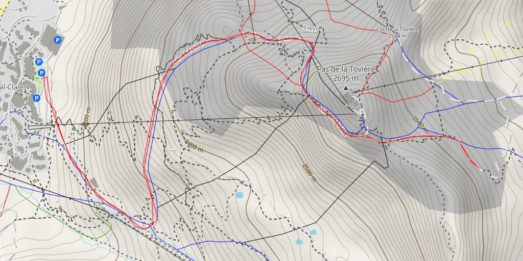 Map of the trail for Borsattack - Borsattack