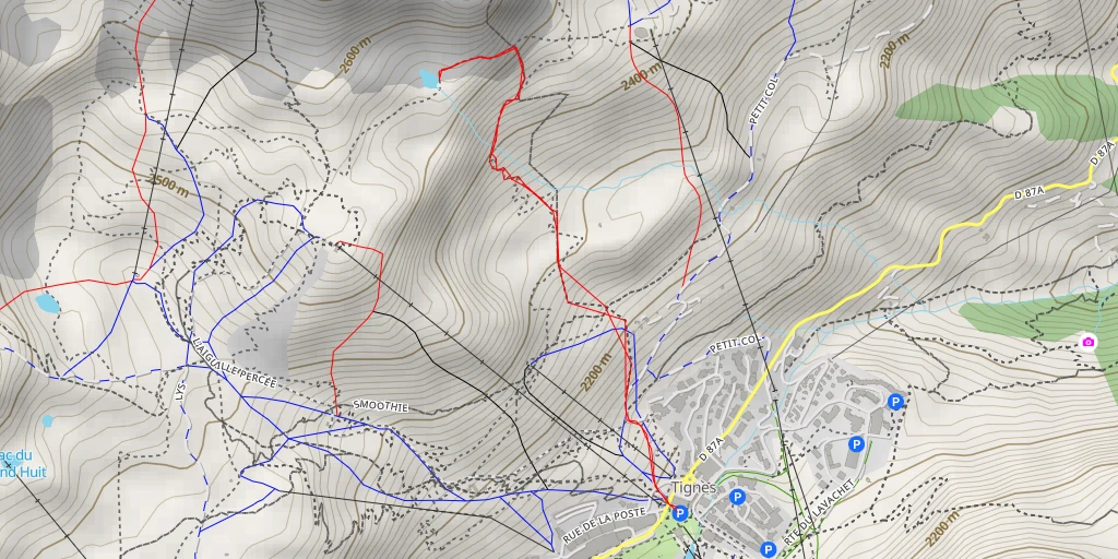 Map of the trail for Smoothie