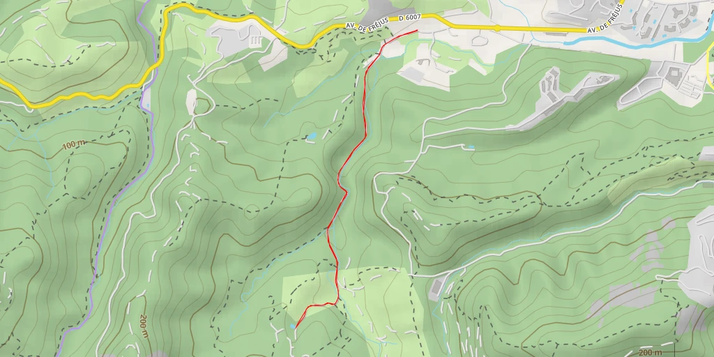 Map of the trail for Descente de la Mine - Descente de la Mine