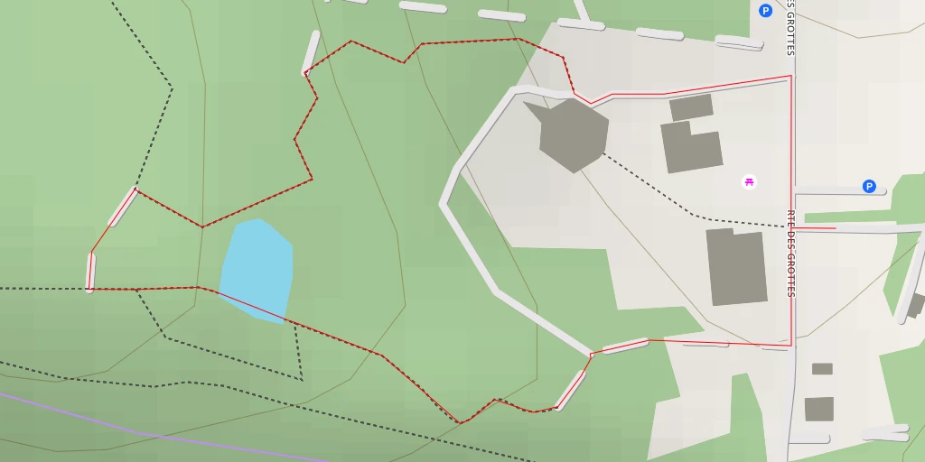 Carte de l'itinéraire :  Route des Grottes - Haute-Ajoie