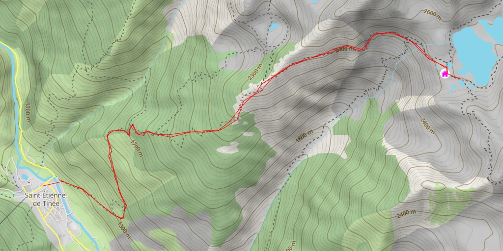 Map of the trail for Les Balcons du Mercantour - Les Balcons du Mercantour