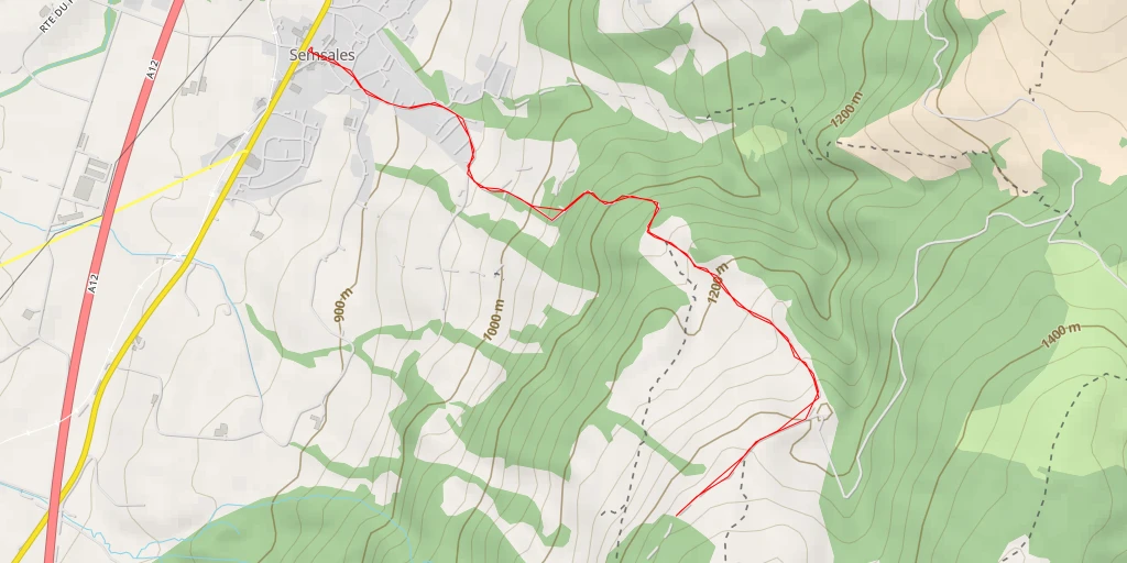 Map of the trail for Prévondes