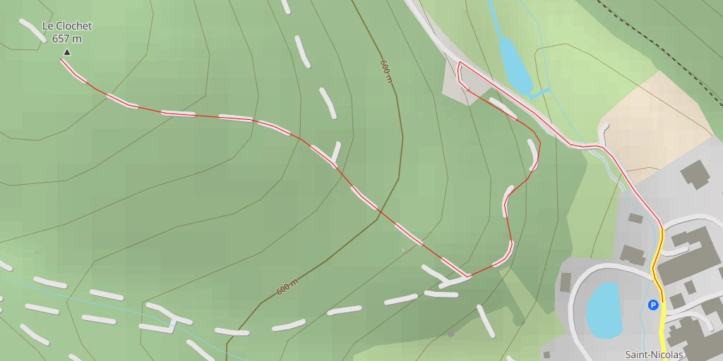 Map of the trail for Le Clochet