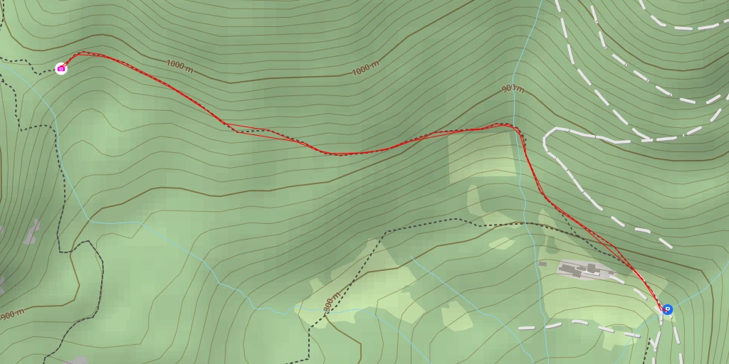 Carte de l'itinéraire :  Lac des Perches