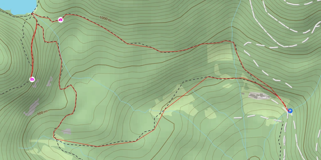 Map of the trail for Rocher du Corbeau