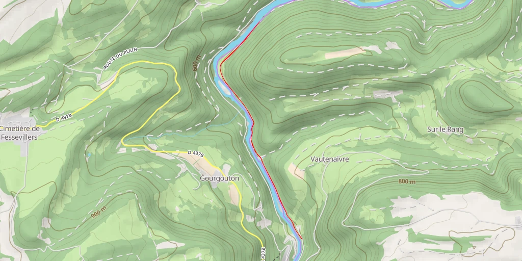 Carte de l'itinéraire :  