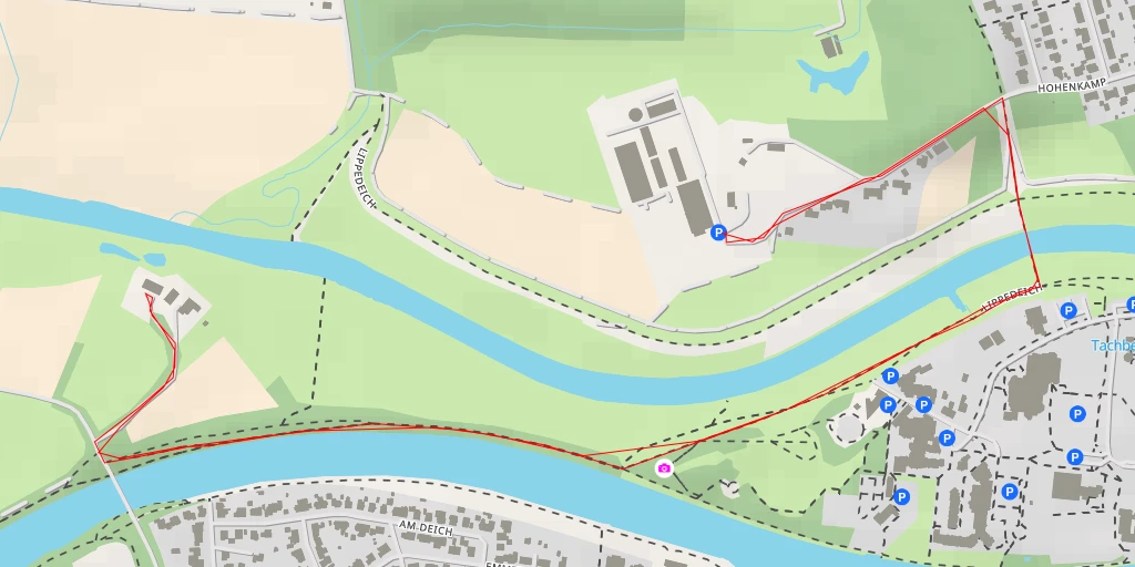 Map of the trail for Ackerstraße