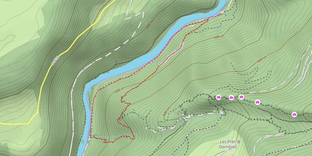 Map of the trail for Sentier de la Chouette - Sentier de la Chouette