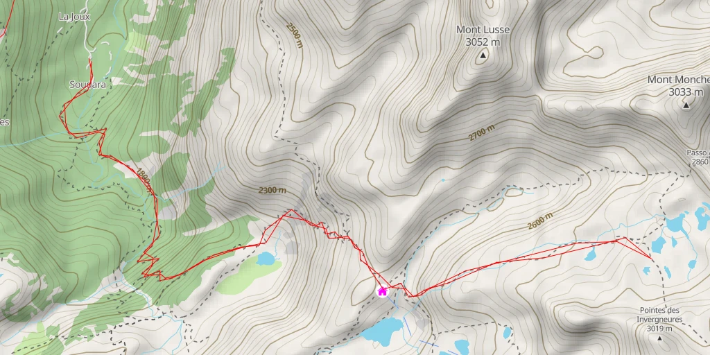 Map of the trail for Sentiero Valle Sospesa - Sentiero Valle Sospesa