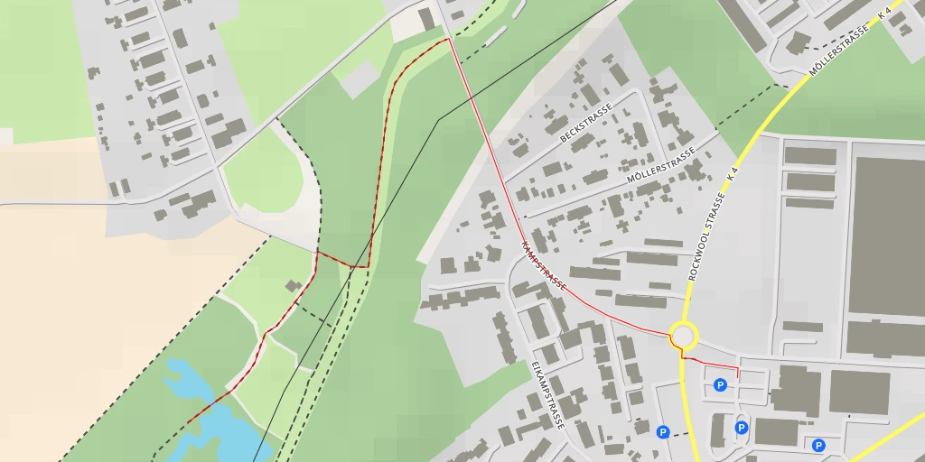 Map of the trail for Johowstraße