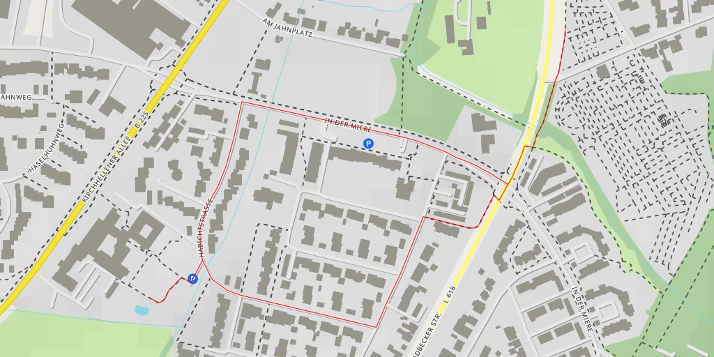 Map of the trail for Alten- und Pflegeheim St. Anna - Habichtstraße