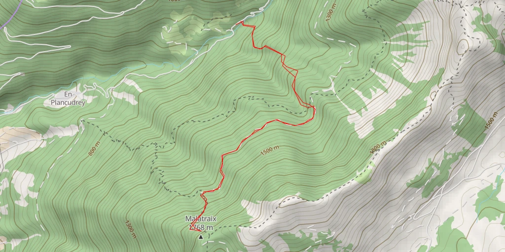 Map of the trail for Malatraix