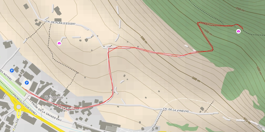 Map of the trail for Aigle