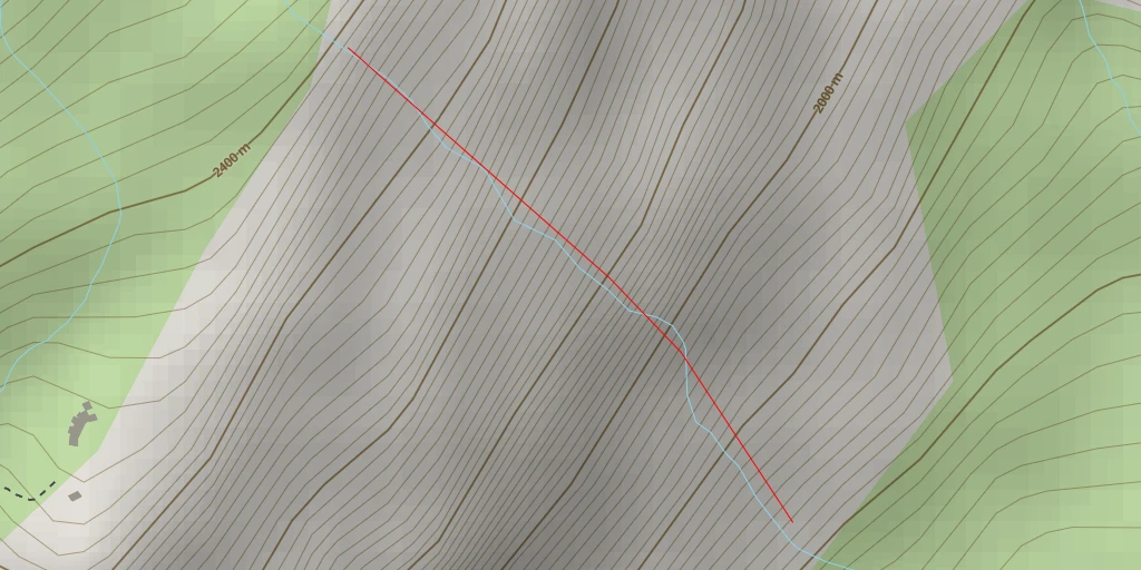 Map of the trail for Bessans Revernotte