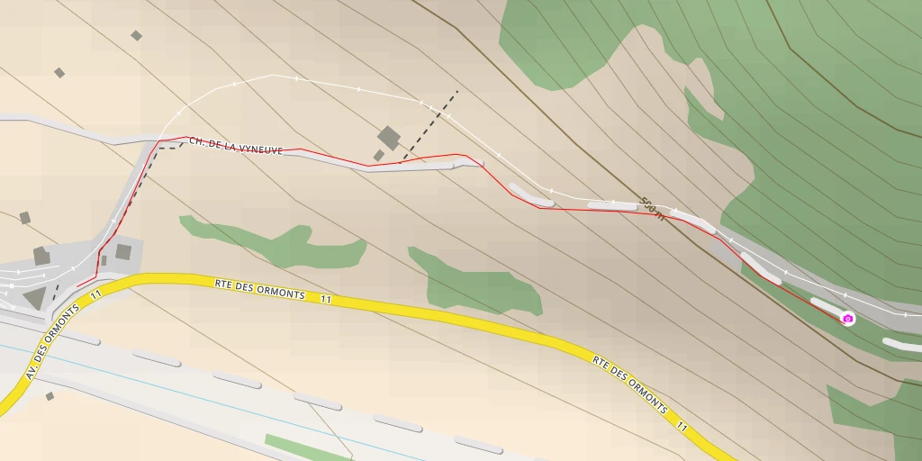 Map of the trail for Fontanney - Aigle