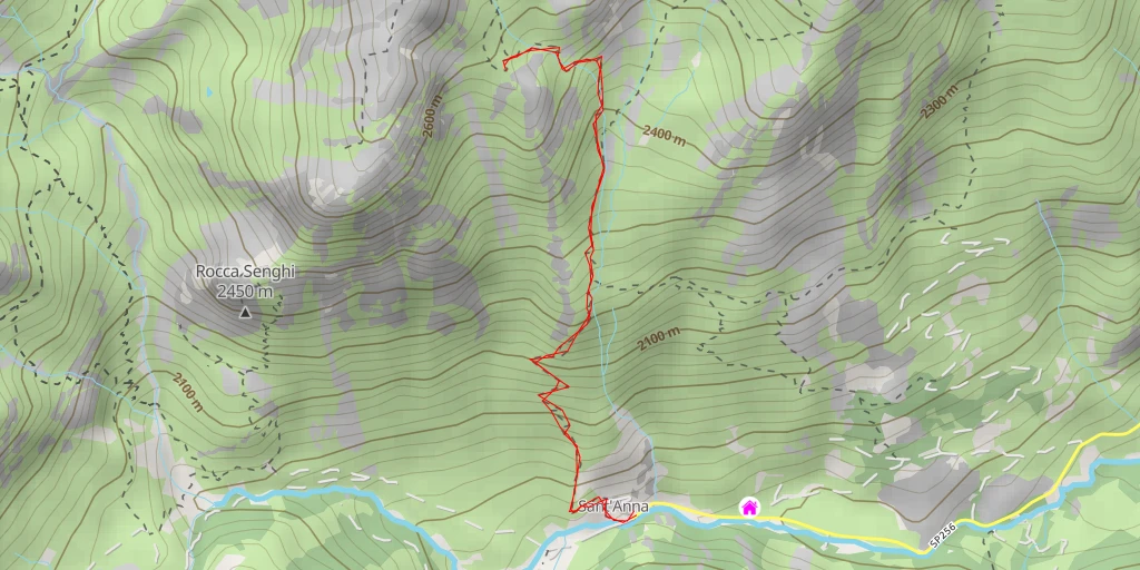 Carte de l'itinéraire :  (variante)