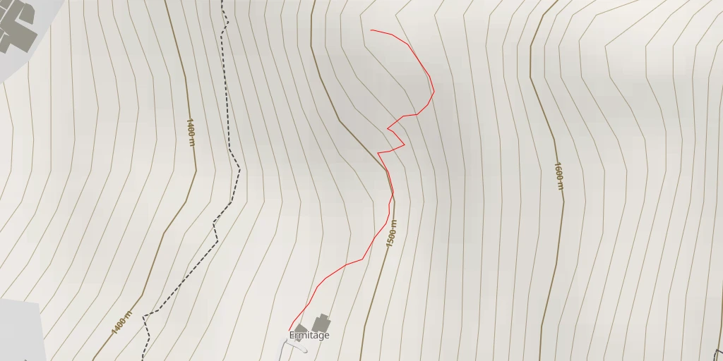 Map of the trail for Prato dell'hermitage - Prato dell'hermitage