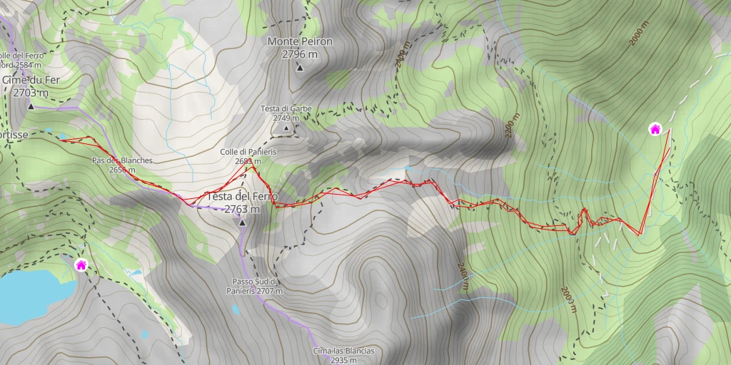 Map of the trail for Arc de Tortisse - Chemin de l'Énergie