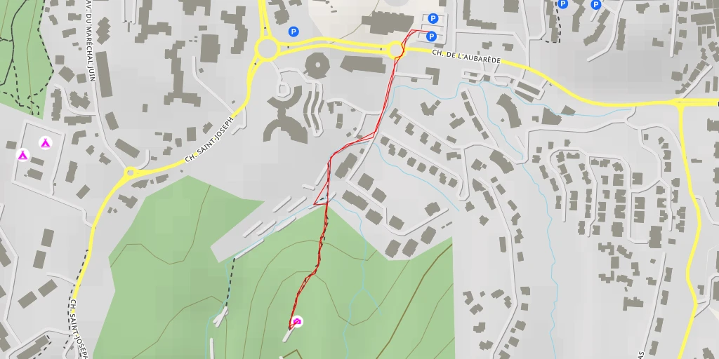 Map of the trail for Belvédère du Maquis