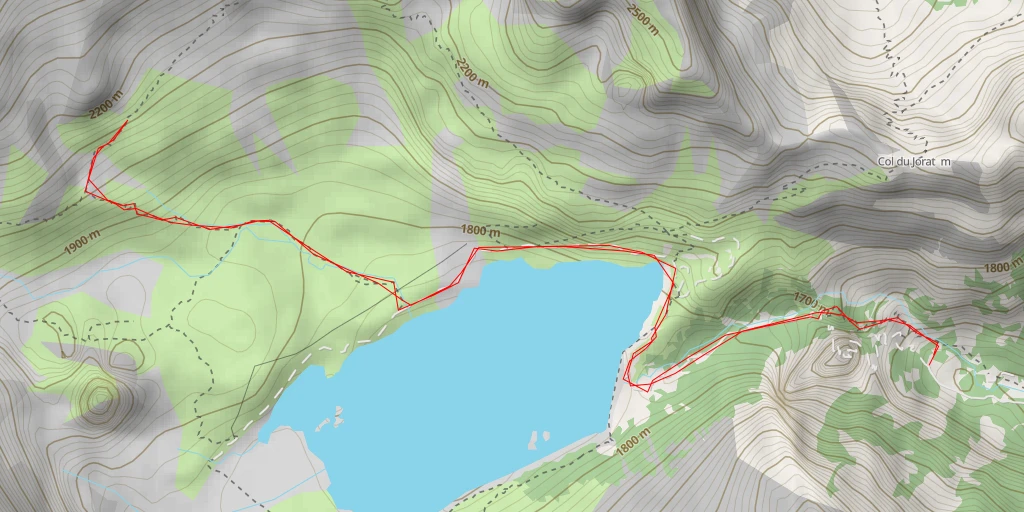 Map of the trail for Route de Soi