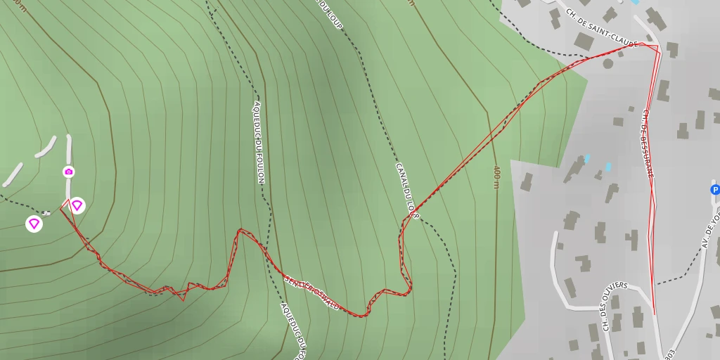 Map of the trail for Kennedy