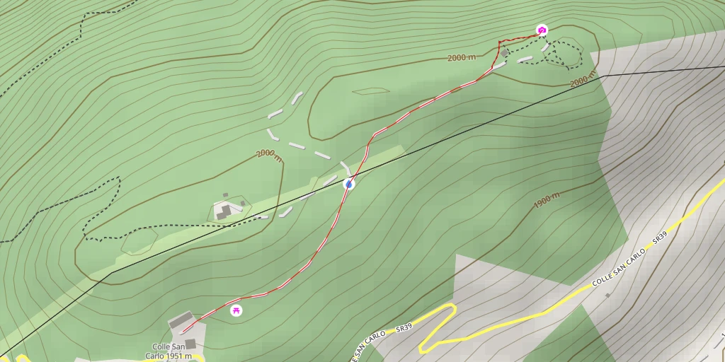 Map of the trail for Belvedere