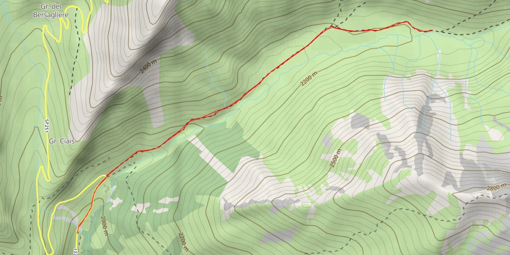 Carte de l'itinéraire :  Varaita di Soustra