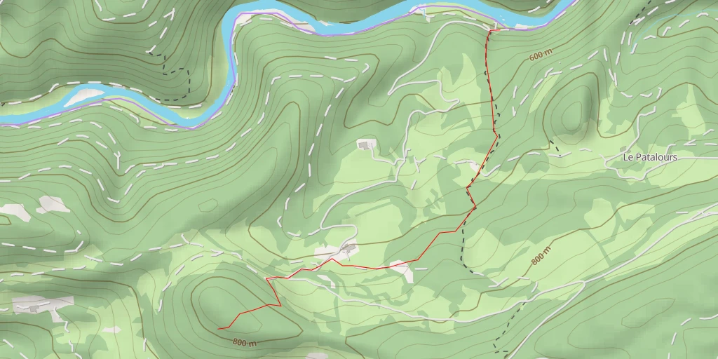 Map of the trail for Sentier du Château Cugny - Sentier du Château Cugny