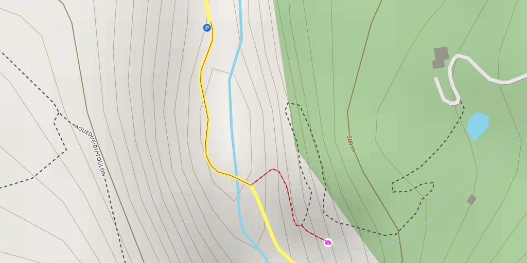 Map of the trail for Cascade de Courmes