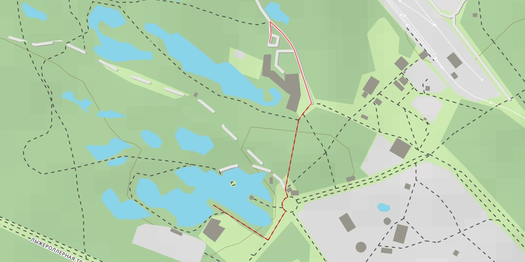 Map of the trail for Скамейка влюблённых - улица Коммуны - Челябинск