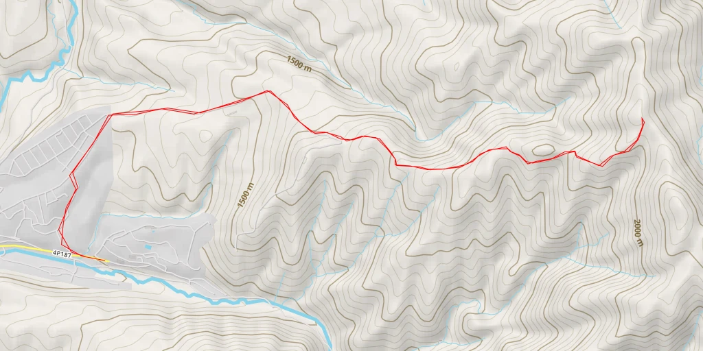 Map of the trail for Parkent Tumani