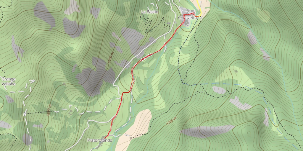 Carte de l'itinéraire :  Casa Alpina Lidia Occhetti