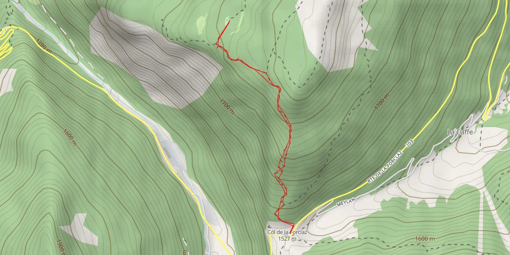 Map of the trail for 203