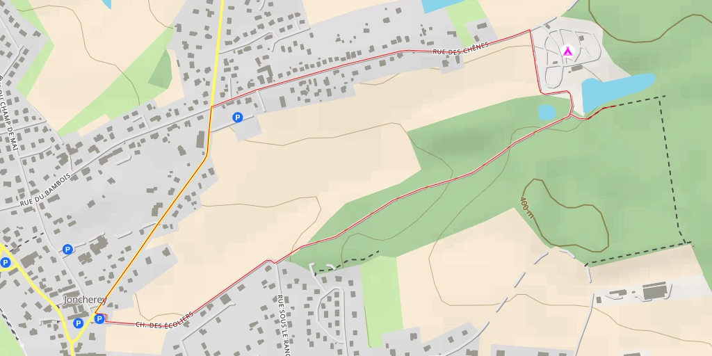 Map of the trail for Rue des Chênes - Rue des Chênes